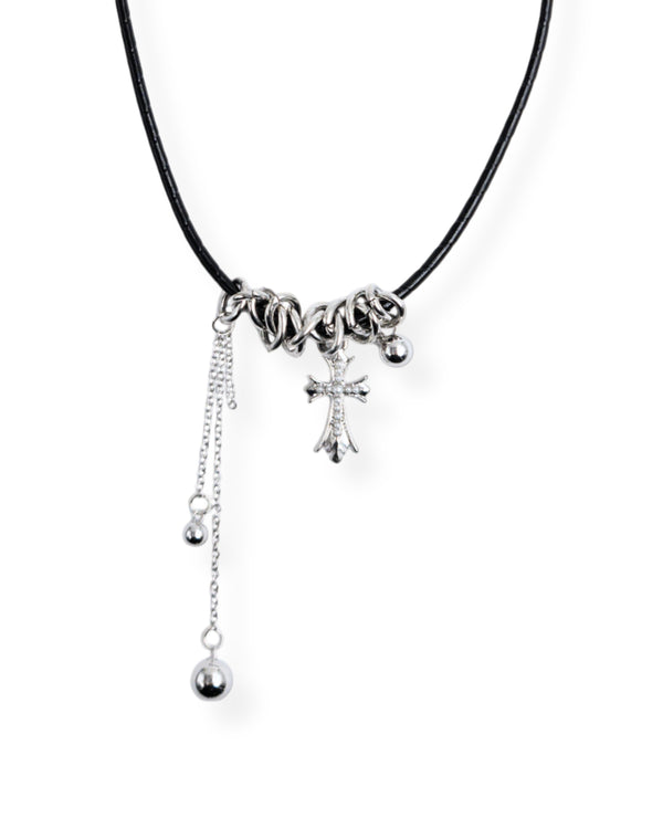 Ebony Cross Necklace